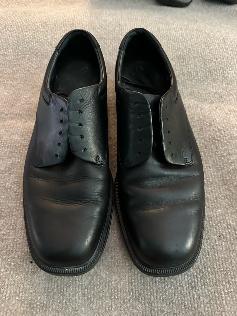 Rockport Black Leather Derby Dress Shoes